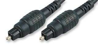 TOSLink Optical Audio Lead with 4mm Cable, 5m Black