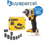 Dewalt DCF880N 18V XR 1/2" Compact Impact Wrench + 9 Piece Socket Set + Case