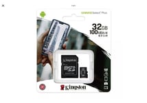KINGSTON 32GB Micro SD SDHC MEMORY CARD CLASS 10 MEMORY With SD CARD ADAPTER