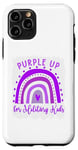 Coque pour iPhone 11 Pro Purple Up for Military Kids Mois des enfants militaires