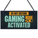 Gaming Room Door Sign Do Not Disturb Funny Gaming Gamer Gift For Son Brother