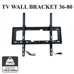 TV WALL BRACKET MOUNT TILT FOR 36 40 50 55 60 70 UP TO 80 INCH UNIVERSAL FIT