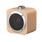 Wooden Wireless Bluetooth Speaker, Portable HD Surround Stereo Sound Bluetooth Speaker, Mini Subwoofer Phone TWS Audio 8-Hour Playtime, with Knob Tuning Non-slip Bottom Pad for Home Outdoors Travel
