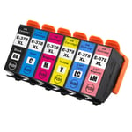 6 Ink Cartridges XL (Set) for Epson Expression Photo XP-8505 & XP-8605