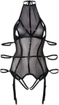 Cottelli Collection Sexy Lingerie Body Shaper Bondage Body with Garters, X-Large