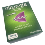 3 x Nicorette 15mg Inhalator 20 Cartridges