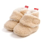 Winter Baby Cashmere Plush Patchwork Boots Non-slip Toddler Shoe Clear 12-18month