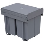 40L Kitchen Soft Close Pull Out Integrated Cabinet Bin Recycling Waste Dust Bins