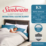 Sunbeam BLA6331 KING SINGLE Sleep Perfect Antibacterial Electric Blanket
