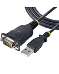StarTech.com Adaptateur USB vers Série de 1m - Convertisseur DB9 Mâle RS232, Prolific IC Convertisse