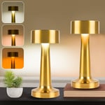 Dimbar skrivbordslampa, uppladdningsbar LED-lampa gold