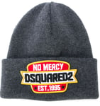Dsquared2 Iconic Logo Embroidered Beanie Ribbed Knit Hat