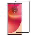 SKALO Motorola Edge 50 Fusion Heltäckande Skärmskydd Härdat Glas - Svart Svart