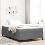 Boxspring Säng Ljusgrå Litet Dubbel Corduroy Tyg