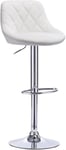 Rootz justerbar barstol i konstläder - Bänkpall - Svängbar barstol - Justerbar i höjdled - 360° vridbar - Bekväm stoppning - 84cm-106cm x 38cm x 35cm