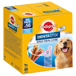 Säästöpakkaus! 168 x Pedigree DentaStix Daily Oral Care / Fresh - suurille koirille (>25 kg)