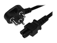 Microconnect - Strömkabel - Iec 60320 C5 Till Bs 546 (Hane) Vinklad - Ac 250 V - 6 A - 1.8 M - Svart - Indien