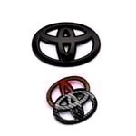 Toyota matt svart modell Lelink dubbelmotor Camry Asia Dragon Corolla special rattbil logotyp bil logotyp omslag dekorativt klistermärke Matt Black