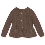 Konges Sløjd cabby frill cardigan – faded brown - 12m
