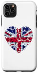 iPhone 11 Pro Max Union Jack UK Flag Heart Puzzle Great Britain Men Women Kids Case