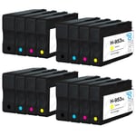 16 Ink Cartridges (Set) to replace HP 953Bk 953C 953M 953Y (HP953XL) Compatible
