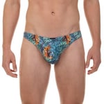 Bruno Banani Kalsonger Premium Line String Blå Mönstrad polyester XX-Large Herr