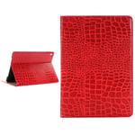 Fodral Röd för iPad Pro 9.7-tum - Krokodilmönster
