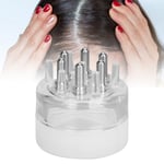 (Transparent White)Scalp Applicator Massage Comb Roller Ball Scalp Massage