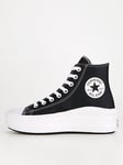 Converse Chuck Taylor All Star Move Leather - Black, Black, Size 7, Women