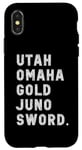 Coque pour iPhone X/XS D-Day 2024 80e anniversaire Utah Omaha Gold Juno Normandie