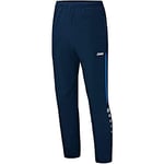 JAKO Champ 6517 Men's Casual Jogging Bottoms Long Presentation Trousers Navy/Blue/Neon Yellow XL