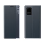 Samsung Galaxy A52 4G/5G & A52s 5G Window View etui - Mørkeblåt