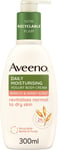 Aveeno, Daily Moisturising Yogurt Body Cream, Revitalises Normal to Dry Skin,