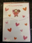 Wife Valentine's Day Card With Love Roses Hearts Lovely Verse CC