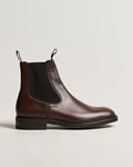Loake 1880 Dingley Waxed Leather Chelsea Boot Dark Brown