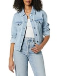 Amazon Essentials Women's Jeans Jacket (Available in Plus Sizes), Light Wash, M