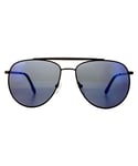 Lacoste Aviator Mens Black Grey Sunglasses Metal - Size 57x15x140mm