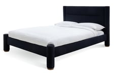 Goo Habitat Vallero Luxe Superking Boucle Bed Frame - Navy Super King