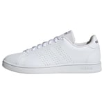 adidas Homme Advantage Base Court Lifestyle Shoes Sneaker, FTWR White/Shadow Navy, Fraction_46_and_2_Thirds EU