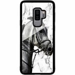 Samsung Galaxy S9+ Svart Mobilskal Med Glas Häst