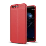 huawei Huawei P10 Leather Texture Case Red