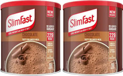 Meal Replacement Slimfast Meal Shake Powder Chocolate 10 Servings 365G Pack of 2
