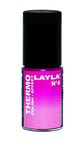 Layla Cosmetics Milano Thermo Effet Vernis à Ongles Change de Couleur Dark To Light Pink 5 ml
