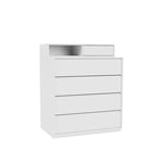 Montana - Keep Chest Of Drawers, Plinth H3 cm - New White