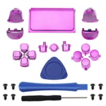 24x Full Set Buttons Repair Kit for PS4 Pro 040 Controller with Tools Pink