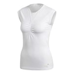 adidas Women's Stella McCartney Barricade T-Shirt White, Light Grey, L Outerwear, L