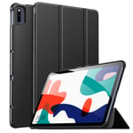 MoKo Case Compatible with Huawei MatePad 10.4" 2020, Ultra-Thin PU Leather Trifold Smart Tablet Stand Cover Shell Case Fits Huawei MatePad 10.4-inch 2020 Tablet ONLY, Black