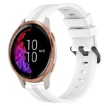 Garmin Venu Striped Klockarmband i Silikon - Vit