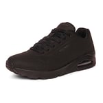 Skechers Men's Uno Stand on Air Trainers, Black, 10.5 UK
