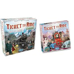 Days of Wonder | Ticket to Ride Europe Board Game | Ages 8+ | For 2 to 5 players & Days of Wonder | Ticket to Ride Asia Board Game EXPANSION | Ages 8+ | For 2 to 6 players